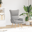 vidaXL karosszék Felhőszürke Szövet és Plywood