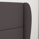 vidaXL Fejtámla Fül Barna 80 x 23 x 6 cm szövet