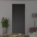 vidaXL Zsalugáter Redőnyök Fekete 220 x 95 cm Alumínium