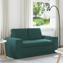 vidaXL Kanapé Sötétzöld 162 x 80 x 82 cm szövet