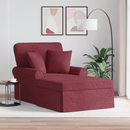 vidaXL Fotel Loungba Szoknyával párnával párnával 3 pcs Bordó szövet