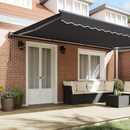 vidaXL Napernyő keret Antracit 500 × 300 cm Poliészter PU bevonattal