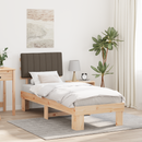 vidaXL Ágykeret Kárpitozott Fejtámlával Tópszínű 80 x 200 cm