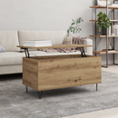vidaXL Dohányzóasztal kézműves tölgy 90 x 44.5 x 45 cm Faanyag