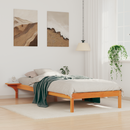vidaXL Ágykeret éjjeliszekrényekkel Faggyú barna 90 x 210 cm