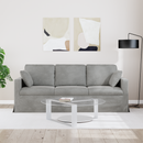 vidaXL Kanapé Világosszürke 198 x 78 x 80 cm Bársony