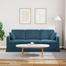 vidaXL Kanapé Kék 198 x 78 x 80 cm Bársony