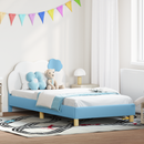 vidaXL Gyerekágy kerettel Kék 90 x 190 cm PU