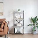 vidaXL Könyvespolc Szürke Sonoma 56 x 34 x 133,5 cm Faanyag