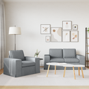 vidaXL Kanapé Szett 2 pcs Világosszürke 162 x 80 x 82 cm szövet