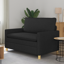 vidaXL Kanapé Fekete 126 x 81 x 87,5 cm