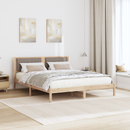 vidaXL Ágykeret Kárpitozott Fejtámlával Tópszínű 160 x 200 cm