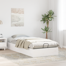 vidaXL Tárolós ottomán ágykeret Fehér 80 x 200 cm Tömör fenyő