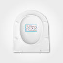 CeraStyle CITY / BELLA SLIM WC ülőke - duroplast -lecsapódásgátlós -könnyen levehető klikk rendszerű