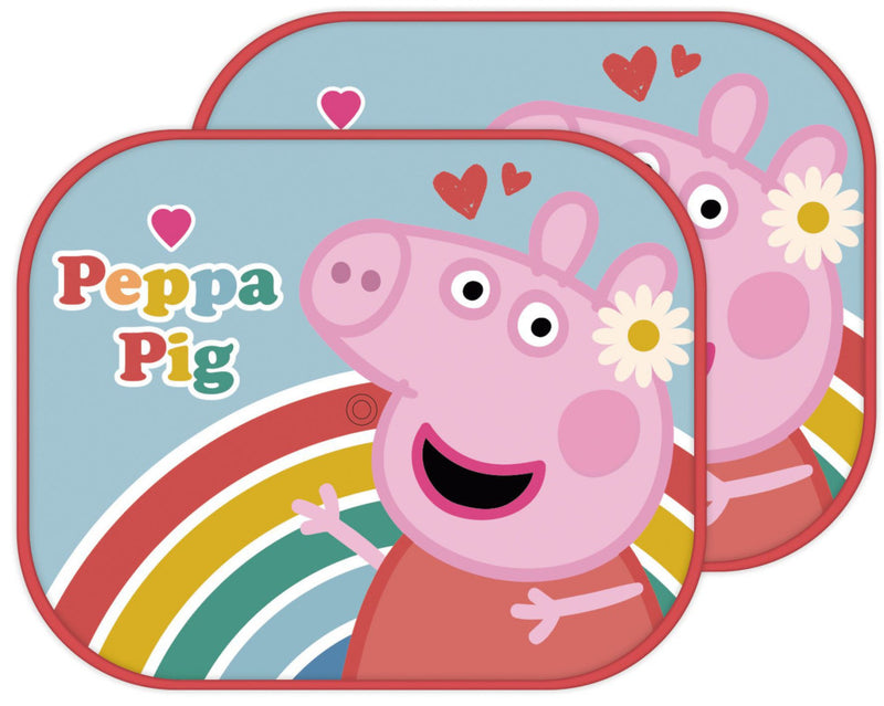 Peppa malac Rainbow napellenző ablakra 2 db-os, J-ADX15183PP