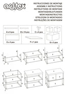Dragon Ball játéktároló állvány 3 rekeszes 53x30x60 cm, J-ADX15217DB