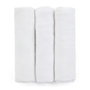 Petite&Mars Bambusz muszlin 3db-os pelenka szett, Moussy Total White, 68 x 68 cm