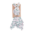 PETITE&MARS Bambusz muszlin szundikendő Hugo Pink Meadow 0m+