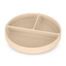 Petite&Mars Szilikon osztott kerek tányér, Take&Match, Desert Sand, 6 hó+