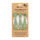 PETITE&MARS Szilikon gyakorló kanál szett 3 db Take&Match Sweet Pea 6m+