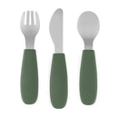 PETITE&MARS Rozsdamentes acél evőeszközkészlet Take&Match Misty Green 12m+