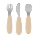 PETITE&MARS Rozsdamentes acél evőeszközkészlet Take&Match Desert Sand 12m+