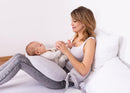 BABYMATEX Moon szoptatós párna muszlin 260 cm - világosszürke