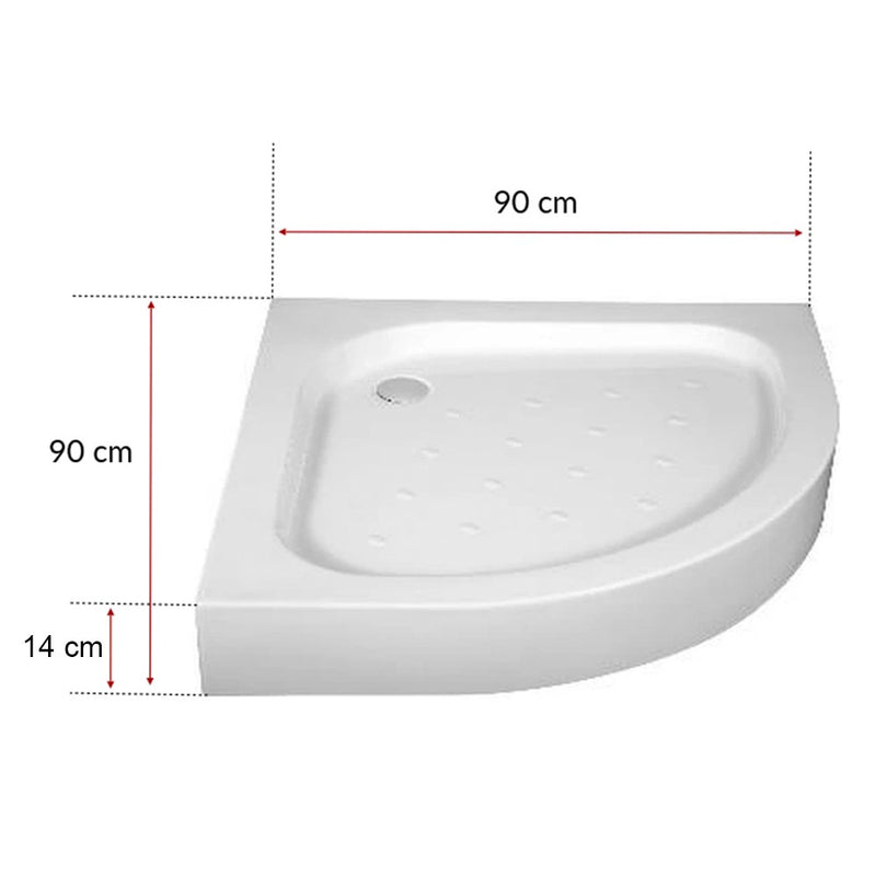 Klonberg 90x90 Íves akríl zuhanytálca