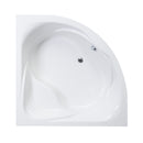 Favorit LEA szaniter akril sarokkád - előlappal - állvánnyal - 140 x 140 cm