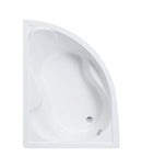 Favorit SIESTA L aszimmetrikus szaniter akril kád BALOS - 150 x 100 cm