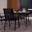 Rakásolható szék, sötétszürke/fekete, ALDERA