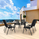 Rakásolható szék, sötétszürke/fekete, ALDERA