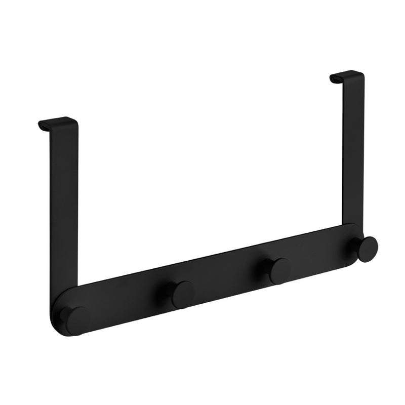 LAVEO MIRI négyes akasztó zuhanykabinhoz ütközővel és szivaccsal (170x325x39 mm), fekete