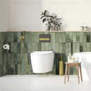 LAVEO MIRI WC-kefe (97x380 mm), arany (fekete kefével)