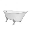 Antica szabadon álló kád króm lábakkal és leeresztővel