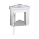 VivaStyle ARDA fali sarokszekrény CeraStyle ARDA porcelán sarokmosdóval 46 x 46 cm - BALOS