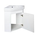 VivaStyle ARDA fali sarokszekrény CeraStyle ARDA porcelán sarokmosdóval 46 x 46 cm - JOBBOS