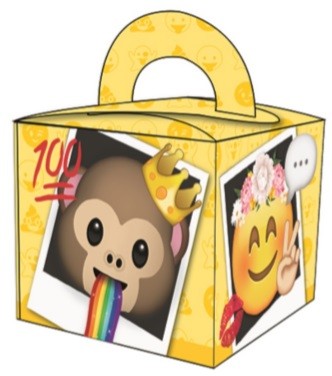 Emoji Fun ajándékdoboz, party box, J-ARJ006471E