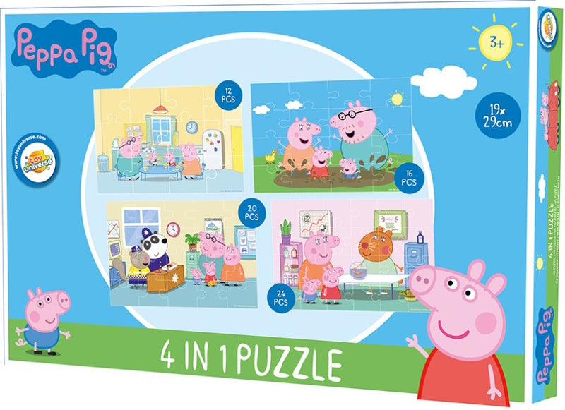 Peppa malac puzzle 4 az 1-ben, J-ARJ028060D