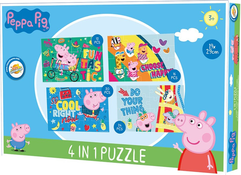 Peppa malac puzzle 4 az 1-ben, J-ARJ028060E