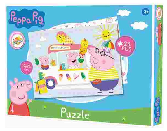 Peppa malac puzzle 24 db-os, J-ARJ054830F