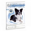 Cuki állatok tűzött füzet A/5, 32 lap vonalas 2.osztály (16-32), kutyás, border collie