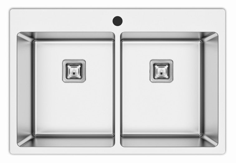 AS 390S prémium inox mosogató SZIFONNAL