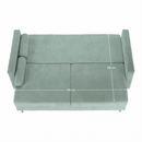 Szófa kinyitható, mentol anyag Queens, AURELIA