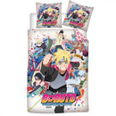 Boruto Ninja Squad ágyneműhuzat 140×200cm, 63×63 cm microfibre, J-AYM071115