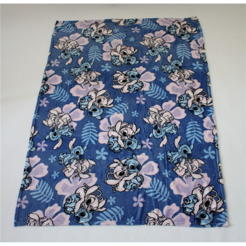Disney Lilo és Stitch, A csillagkutya Hibiscus coral fleece takaró 110x150cm, J-AYM072563