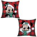Disney Minnie, Mickey Winter karácsonyi párna, díszpárna 35x35 cm, J-AYM073232