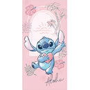 Disney Lilo és Stitch, A csillagkutya Heart fürdőlepedő, strand törölköző 70x140cm (Fast Dry), J-AYM075304