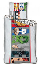 Boszúállók Marvel Heroic Squad ágyneműhuzat 140×200cm, 63×63 cm microfibre, J-AYM983575