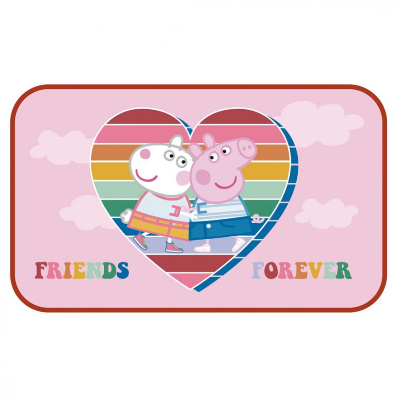 Peppa malac Friends lábtörlő, fürdőszobai kilépő 40x70 cm, J-AYM985258